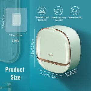 Luxury Waterproof Soap Holder with Drain Tray